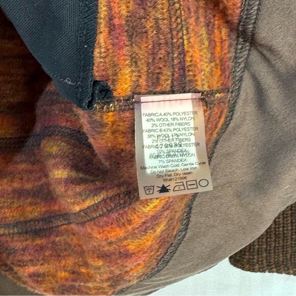 Title Nine Wool Blend Sweater Jacket Brown Knit Full Zip Women’s Size X-Small - Picture 3 of 11